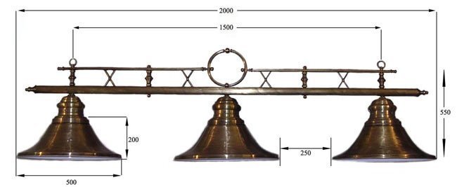 Billiard Lamp &quot;Valencia-S&quot;