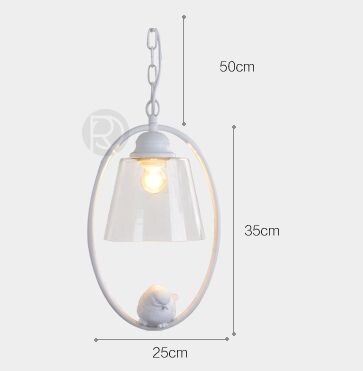 Designer pendant lamp PASSERO by Romatti