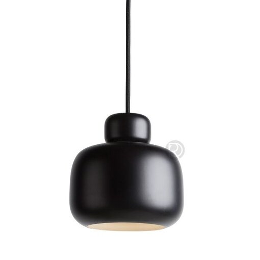 Pendant lamp PETITE SUSPENSION STONE NOIR WOUD DESIGN by Market Set