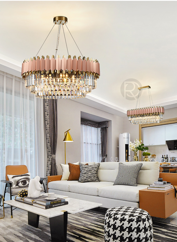 Designer chandelier LASNA LONG by Romatti
