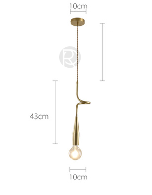 Designer pendant lamp AKSUM by Romatti