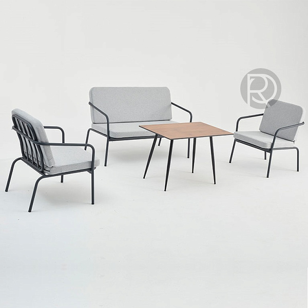Designer tables on a metal frame for cafes and restaurants